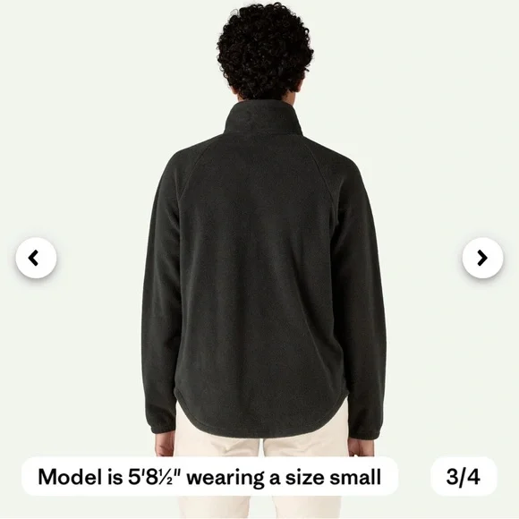 GUC Patagonia Classic Micro-D Fleece Jacket (Black, Small) - Picture 3 of 9